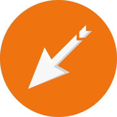 Ok simgesi tasarımı. vektör illüstrasyonu