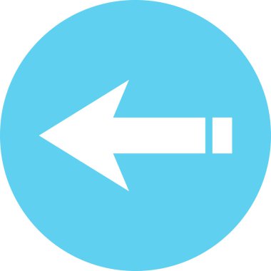 ok düz yuvarlanmış vektör simgesi