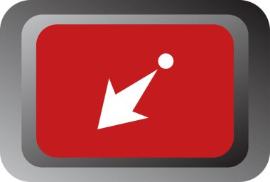 Ok simgesi. vektör illüstrasyonu