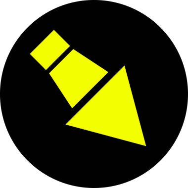 ok basit web simgesi, vektör illüstrasyonu 