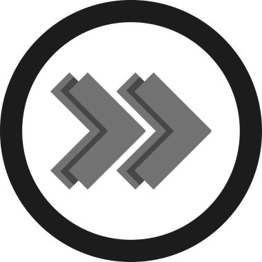 Eğilim biçimi izole edilmiş arkaplanda ok simgesi