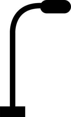 Sokak lambası simgesi, vektör illüstrasyonu