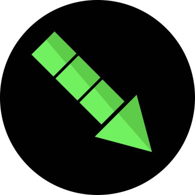 Ok. Web simgesi basit illüstrasyon