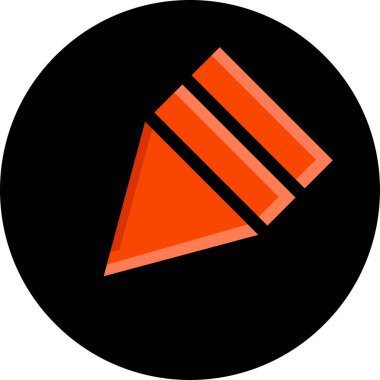 düz biçim vektör illüstrasyonunda kırmızı ok simgesi