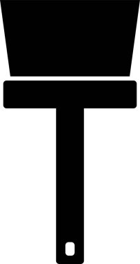 İnşaat küreği simgesi. özet vektör çizimi beyaz arkaplanda izole edildi 