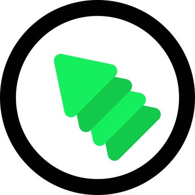 ok basit web simgesi, vektör illüstrasyonu 