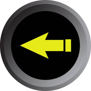 ok basit web simgesi, vektör illüstrasyonu 