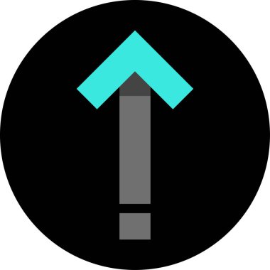 ok yukarı simgesi, vektör illüstrasyonu