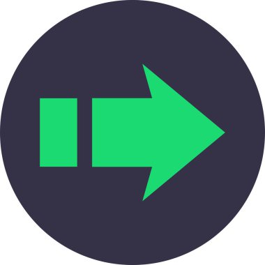 ok basit web simgesi, vektör illüstrasyonu 