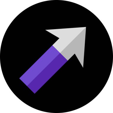 ok basit web simgesi, vektör illüstrasyonu 