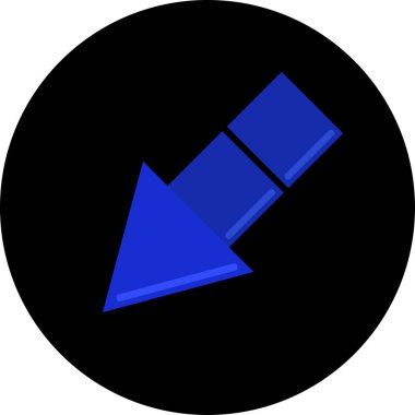 ok basit web simgesi, vektör illüstrasyonu 