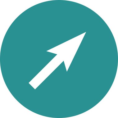 ok basit web simgesi, vektör illüstrasyonu 