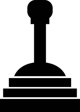 Vites kutusu simgesi. Hız değiştiren vektör çizimi beyaza izole edildi