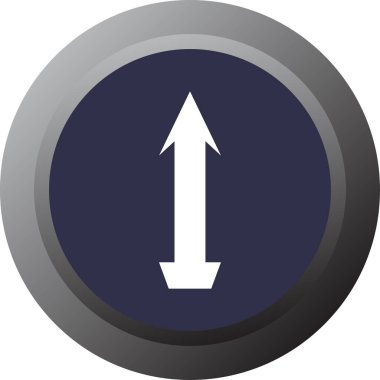 ok yukarı simgesi, vektör illüstrasyonu