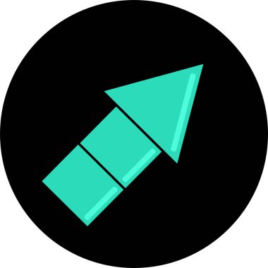 ok basit web simgesi, vektör illüstrasyonu 