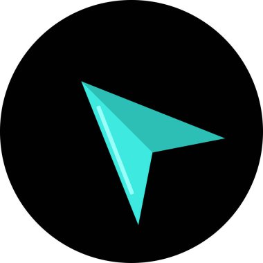 ok basit web simgesi, vektör illüstrasyonu 