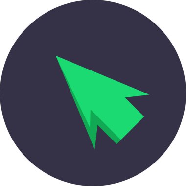 ok basit web simgesi, vektör illüstrasyonu 