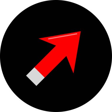 ok basit web simgesi, vektör illüstrasyonu 