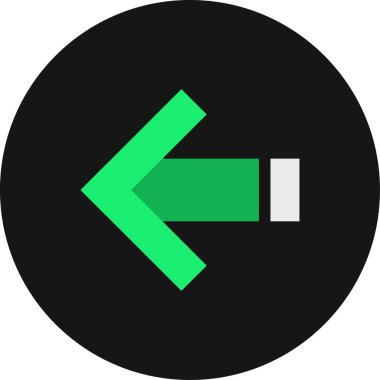 ok basit web simgesi, vektör illüstrasyonu 