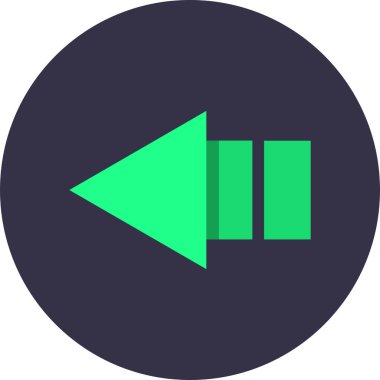 ok basit web simgesi, vektör illüstrasyonu 