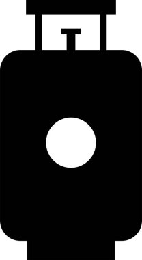 beyaz arkaplanda gaz silindiri simgesi