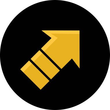 ok basit web simgesi, vektör illüstrasyonu 