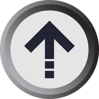 düz biçim vektör illüstrasyonunda siyah ok simgesi