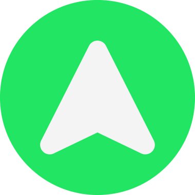 ok basit web simgesi, vektör illüstrasyonu 