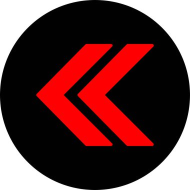 ok basit web simgesi, vektör illüstrasyonu 