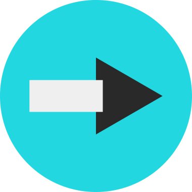 ok basit web simgesi, vektör illüstrasyonu 