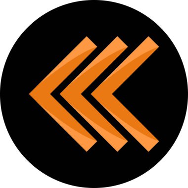 ok basit web simgesi, vektör illüstrasyonu 