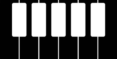 Piyano Klavye vektör çizim