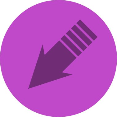 ok basit web simgesi, vektör illüstrasyonu 