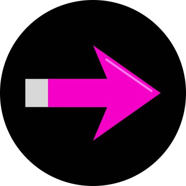 ok basit web simgesi, vektör illüstrasyonu 