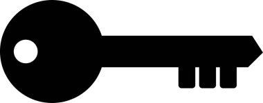 Anahtar simgesi vektör illüstrasyonu 