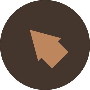 Ok. Web simgesi basit illüstrasyon