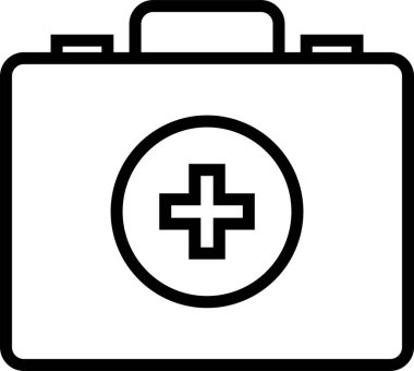 İlk yardım kiti vektör illüstrasyonu
