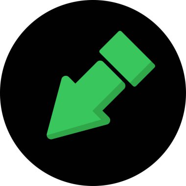 ok simgesi, vektör illüstrasyonu