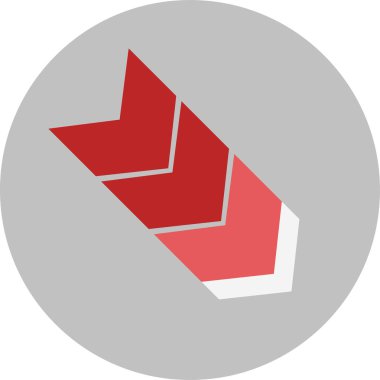 ok düz vektör simgesi