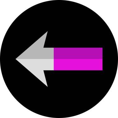 Yön oku. Basit simge