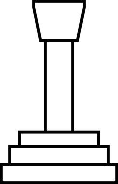 Vites kutusu simgesi. Hız değiştiren vektör çizimi beyaza izole edildi