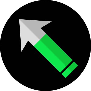 ok simgesi vektör illüstrasyonu