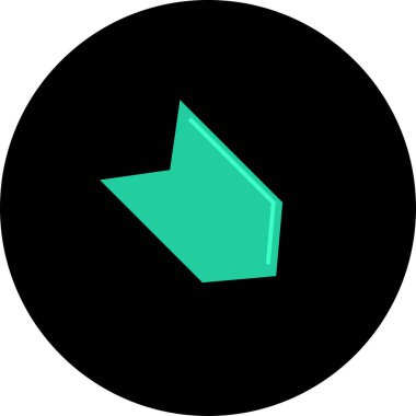 ok düz vektör simgesi