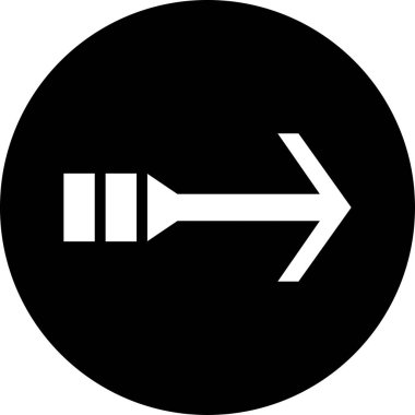 ok simgesinin vektör illüstrasyonu