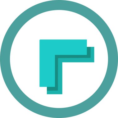 Beyaz arkaplanda ok yönü simgesi, vektör illüstrasyonu 