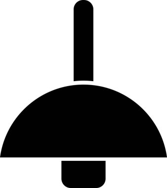 Kolye lambası simgesi, vektör illüstrasyonu