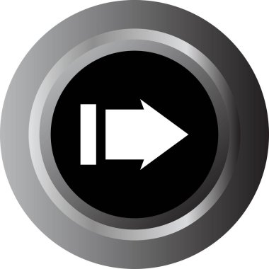 Sağ ok düğmesi vektör illüstrasyonu