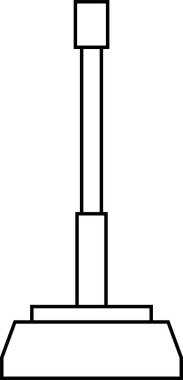 Yer Temizleme simgesi vektör görüntüsü. Mobil uygulama web uygulaması ve yazdırma ortamı için uygundur.