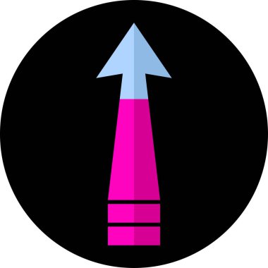 ok yukarı simgesi, vektör illüstrasyonu