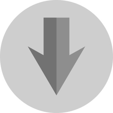 ok basit web simgesi, vektör illüstrasyonu 